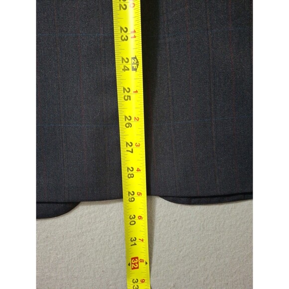 Britches of Georgetowne Blazer Jacket 40R Wool Charcoal Pinstripe Coat - Picture 13 of 13